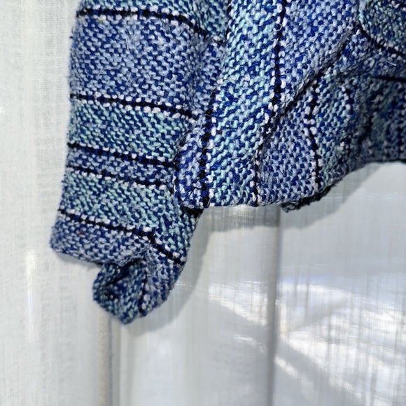 Youth Large boho Mexican poncho - Picture 3 of 7